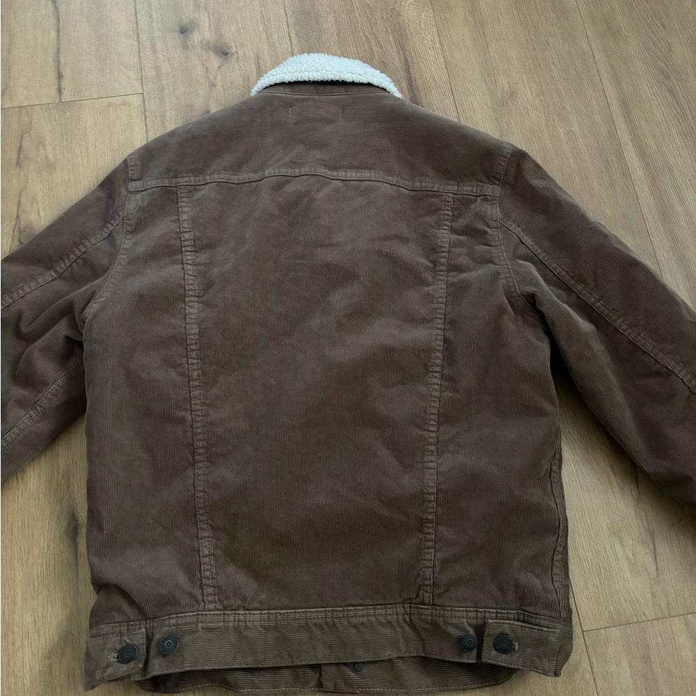 Madewell Brown Sherpa-Lined Corduroy Jacket - Picture 10 of 14